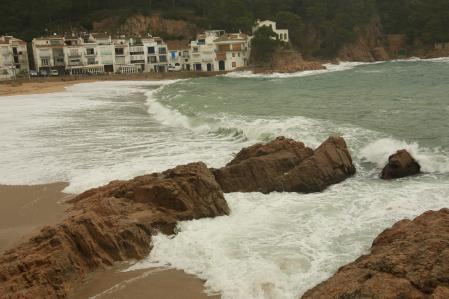 Temporal en Tamariu.