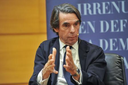 El expresidente del Gobierno José María Azna en un acto celebrado ayer en Albacete para presentar su libro 'Orden y Libertad&nbsp;