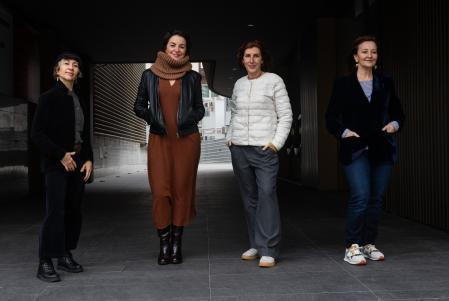 Carme Pla, Àgata Roca, Marta Pérez y Mamen Duch, fotografiadas la semana pasada en Barcelona