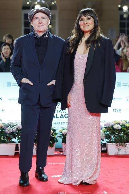 Juan Aguirre y Eva Amaral en la alfombra roja del Festival de Málaga