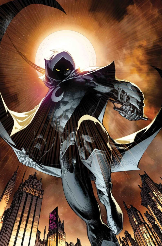 Una imagen de 'Moon Knight', publicado en España como 'Caballero Luna'.