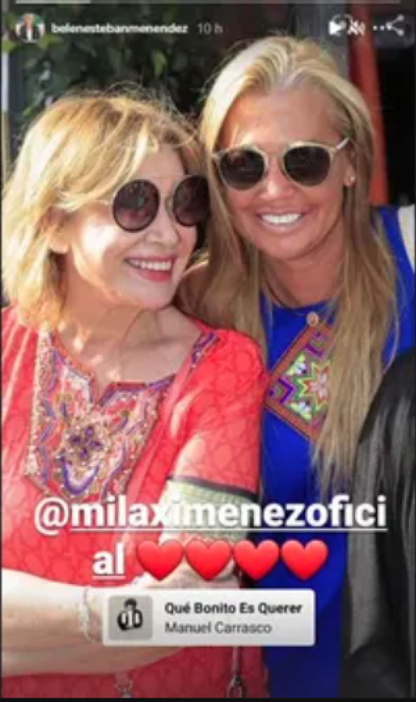 Belén Esteban envía un mensaje de apoyo a Mila Ximénez
