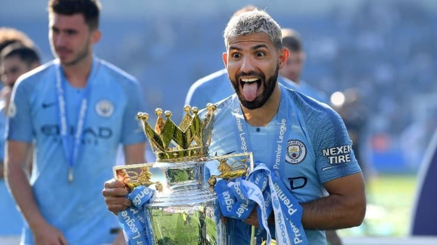 El delantero argentino ganó cinco títulos de la Premier League con la camiseta del Manchester City