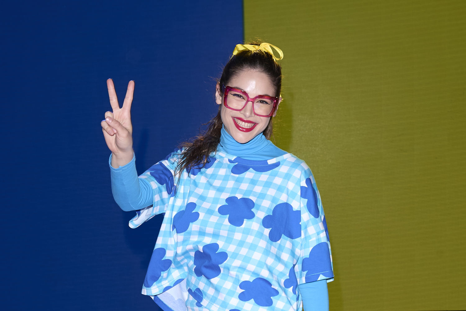 Cosima Ramirez Ruiz de la Prada durante el desfile de su madre, Agatha Ruíz de la Prada