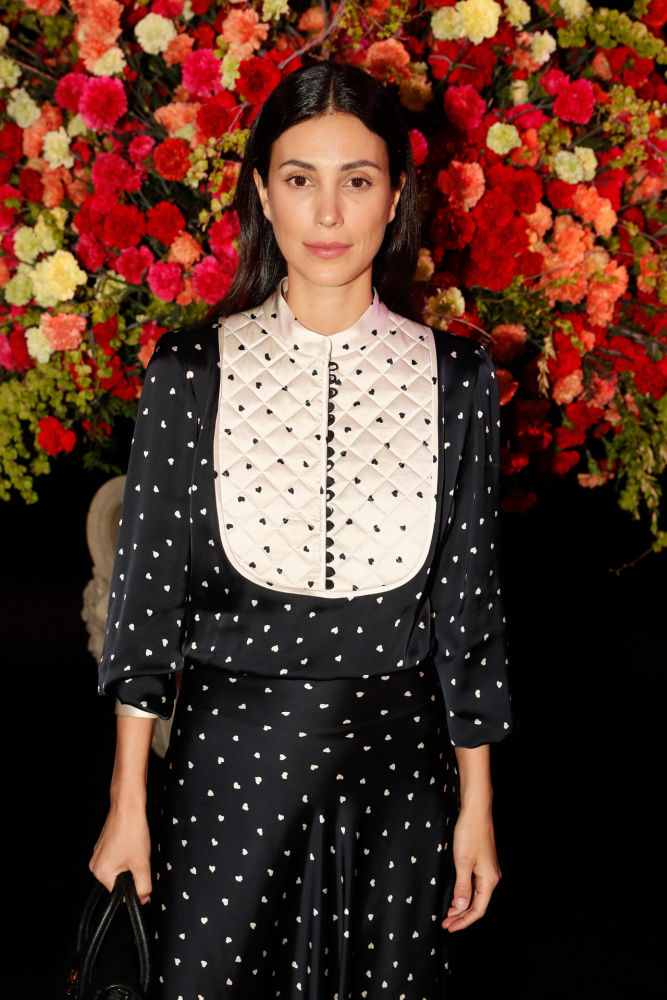 Sassa de Osma, esposa de Christian de Hannover, en el desfile de Jorge Vázquez