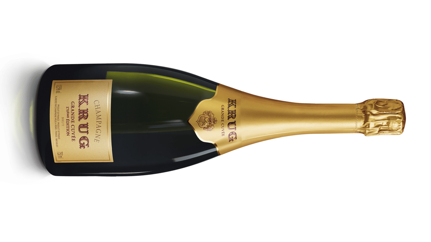 Krug Grande Cuvée 170ème Édition Cupaje de 195 vinos de 12 añadas, el más joven de 2014 y el más antiguo de 1998. Elaborado con un 51% de pinot noir, 38% de chardonnay y 11% de meunier (45% de vinos de reserva).  Gama alta. Estilizado y con una gran acidez. 225 euros