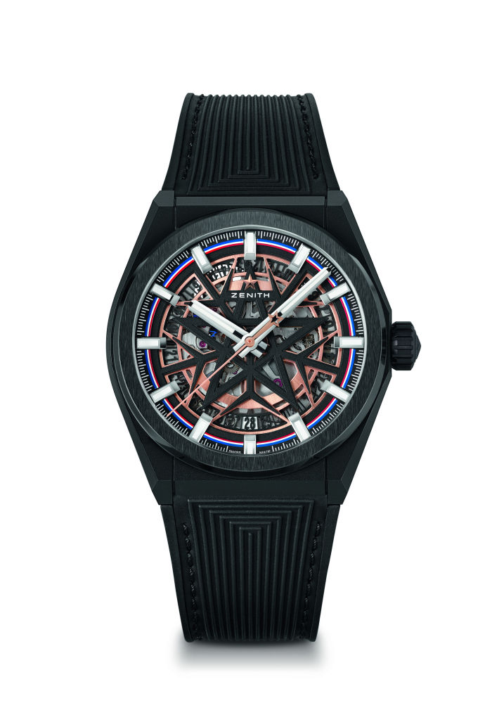 El relojero de Le Locle y la marca de Annecy hancreado un reloj versátil que,por su sproporciones, es una perfecta pieza unisex.Elegante y deportivo, el DefyClassic,del que solo existen 300 ejemplares, destaca por su esfera abierta, rueda de escape de silicio y lacaja de cerámica de 41mm