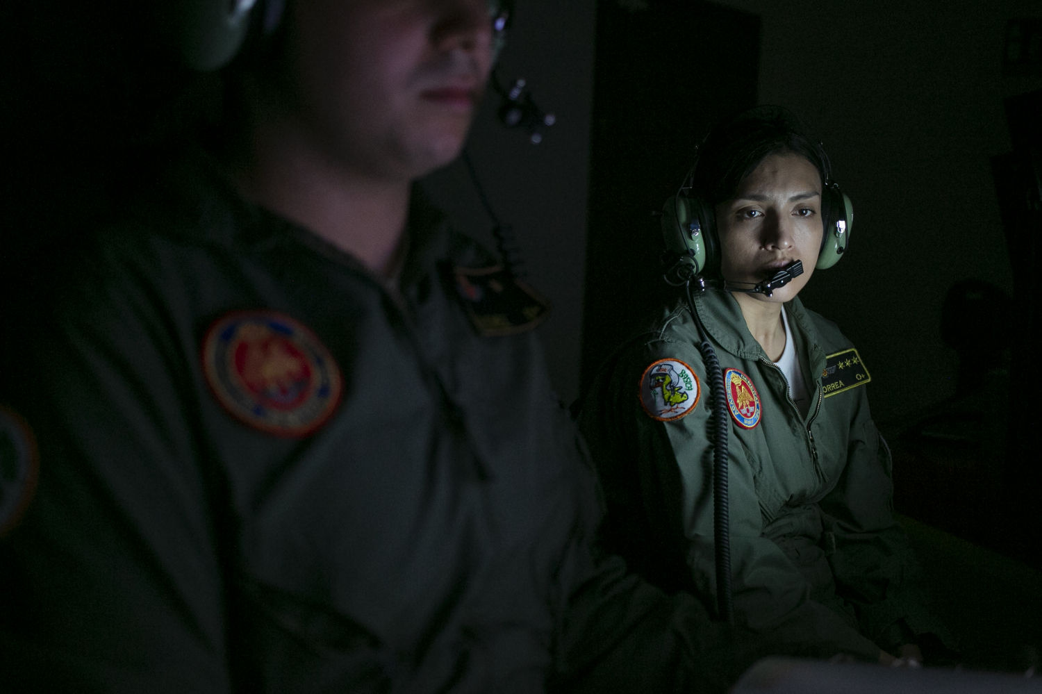 Un momento de la instrucción, junto a uno de sus alumnos
