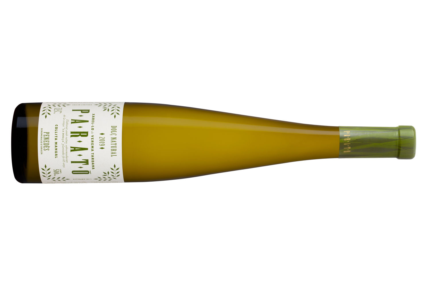 Parató Dolç Natural 2019 DO PENEDèS 12,50 euros DO Penedès nacido en una viña que, en catalán, ya lo dice todo: La Dolça (la dulce). Sus vides fueron plantadas hace 63 años. Xarel·lo sobremadurado en el viñedo con un punto dulzón, glicérico y cítrico. Con solo 12,5% de graduación alcohólica. Es ecológico y apto para veganos.