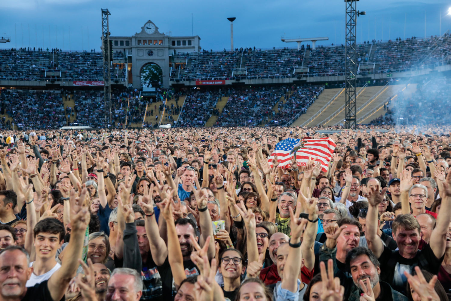 Más de 55.000 personas asistieron al concierto de Springsteen