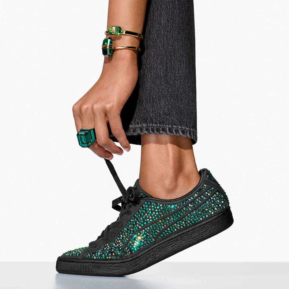 Puma celebra su 75.º aniversario con una brillante colaboración con Swarovski para diseñar la sneaker que una el estilo deportivo con el lujo de los diamantes