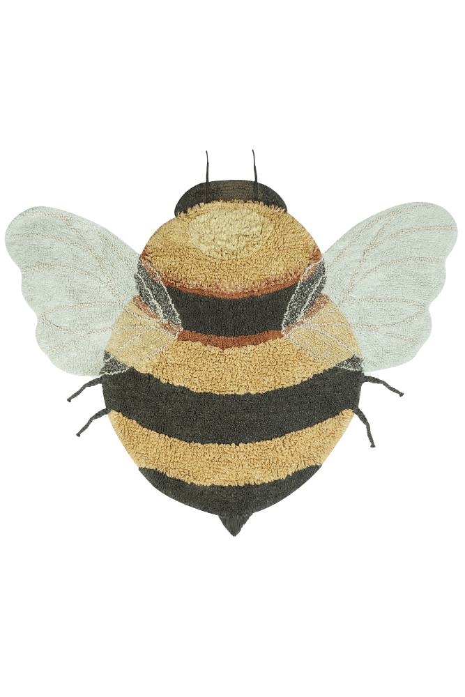 Esta alfombra no es solo bonita, es el complemento perfecto para que los pequeños exploren el mundo de las abejas y el papel crucial de su polinización para el planeta. Es de algodón y otras fibras textiles y se puede lavar a máquina en casa