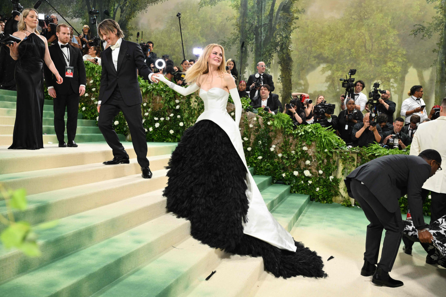 El espectacular diseño bicolor de Nicole Kidman