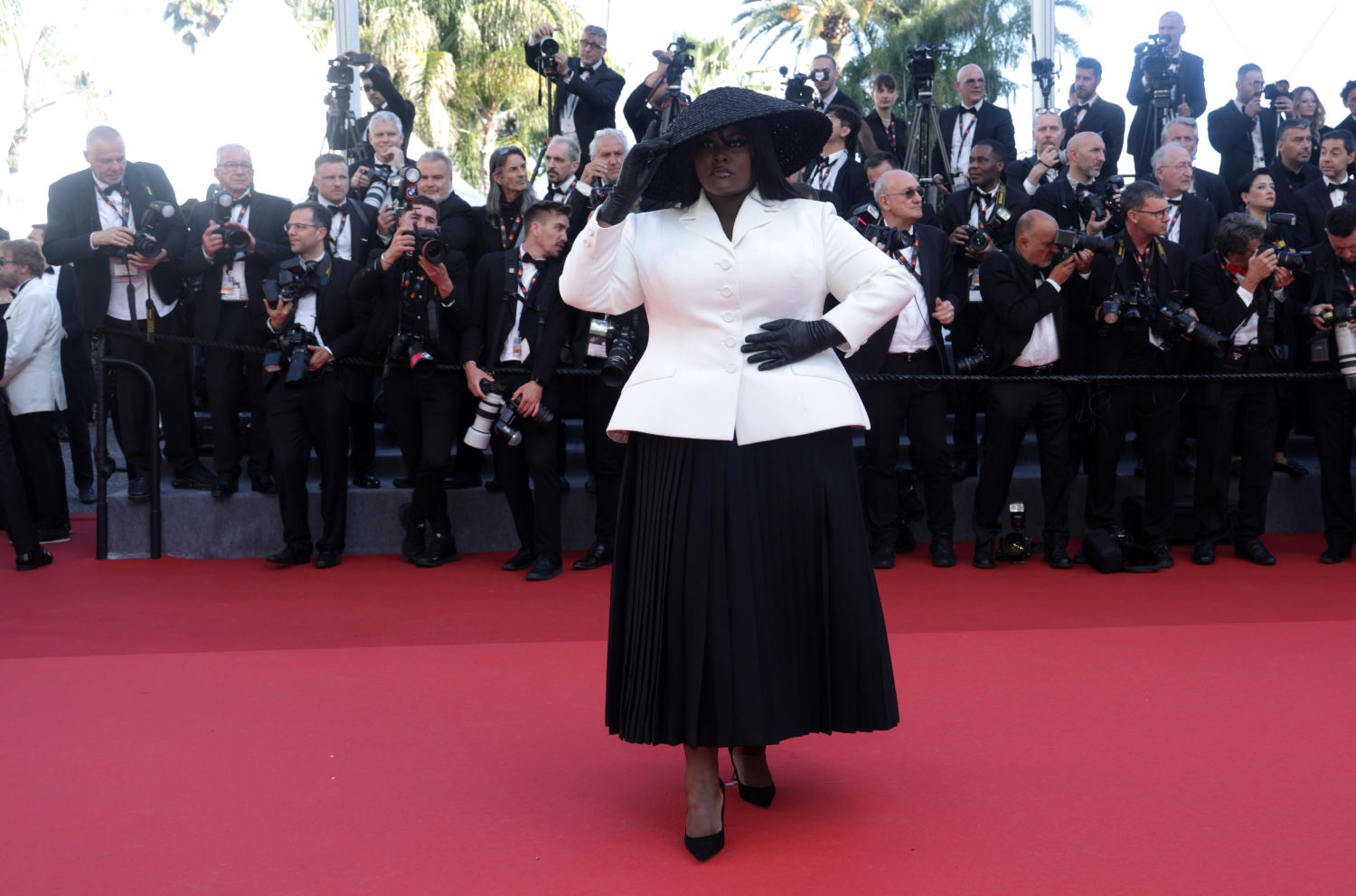 Yseult en la alfombra roja del Festival de Cine de Cannes