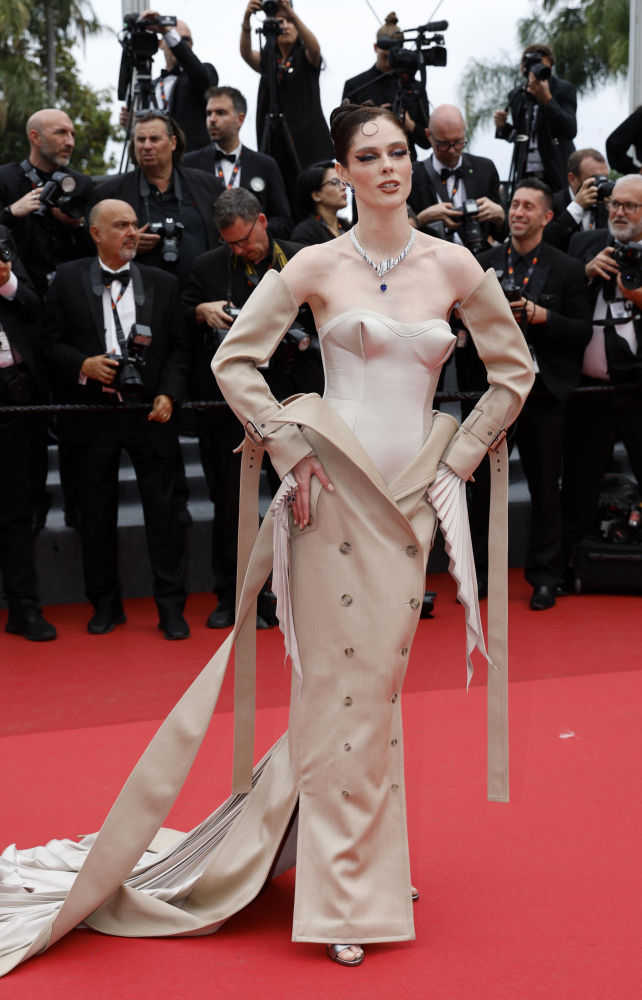 Coco Rocha en la alfombra roja del Festival de Cine de Cannes
