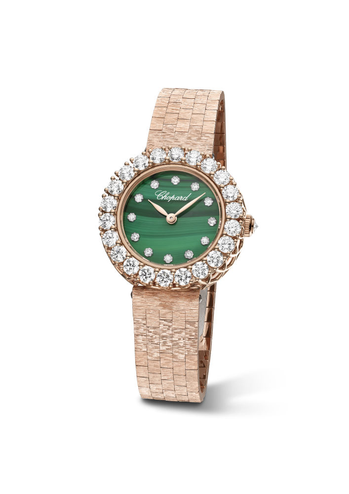 Malaquita. Chopard L’Heure du Diamant , en oro ético