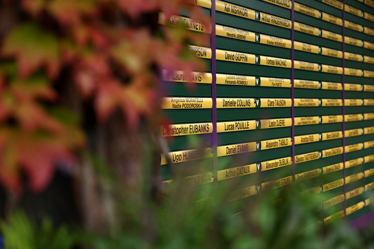 Cualquiera puede comprobar los enfrentamientos del día en los carteles informativos