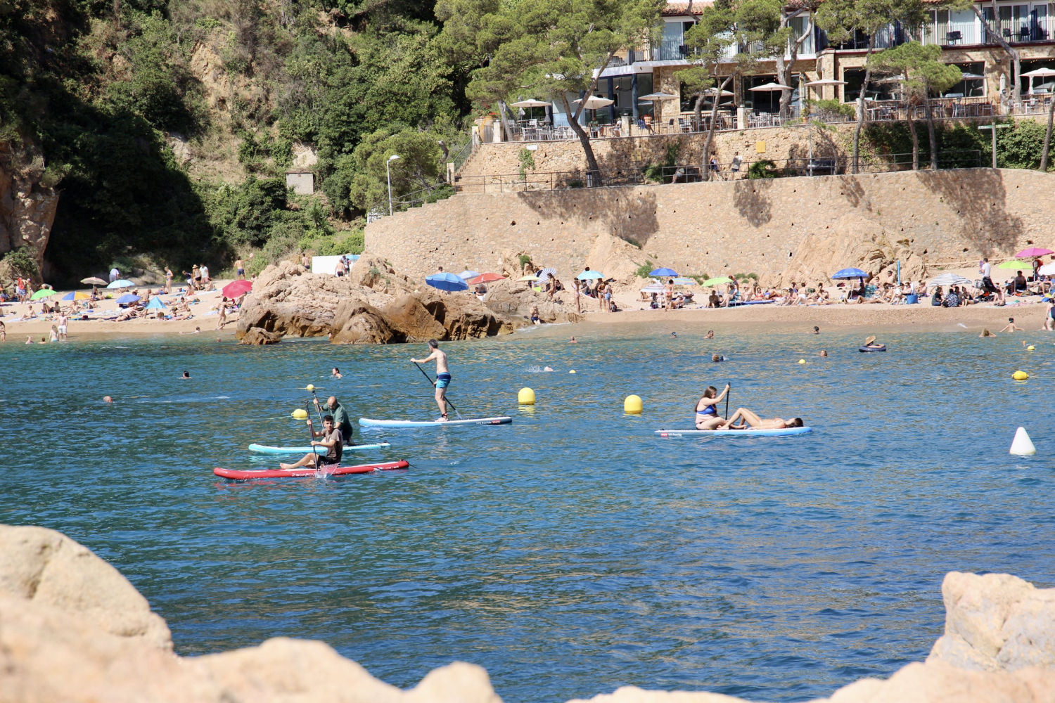 Paddle surf en Tamariu.