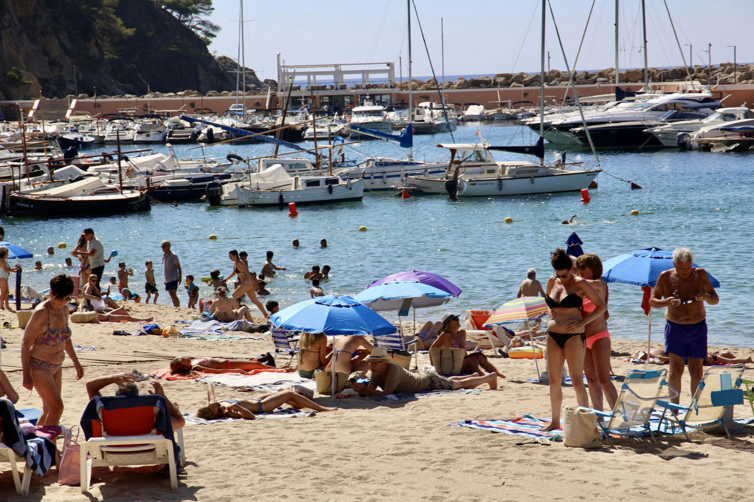 Bajo el sol de Llafranc.