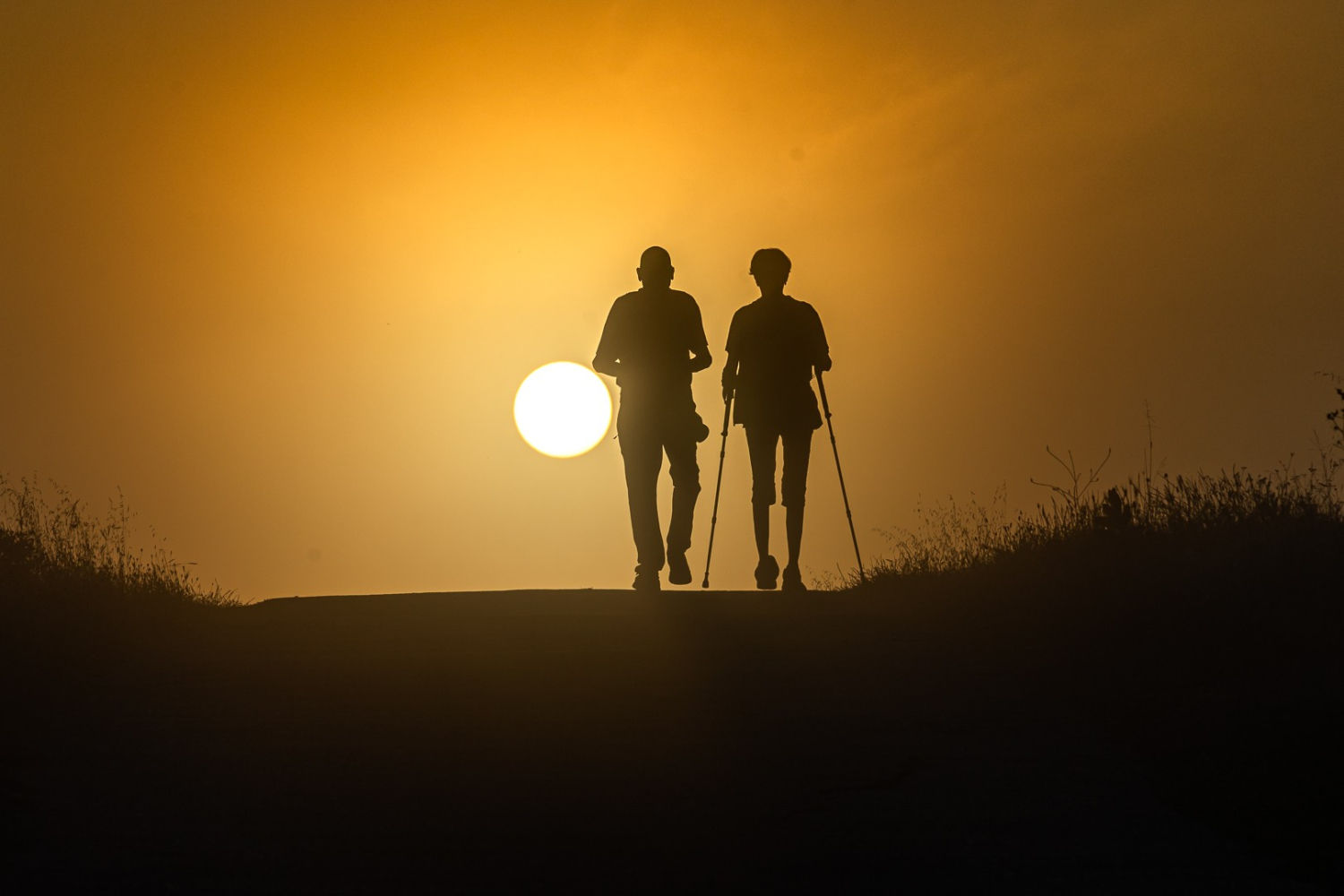 Caminando junto al sol.