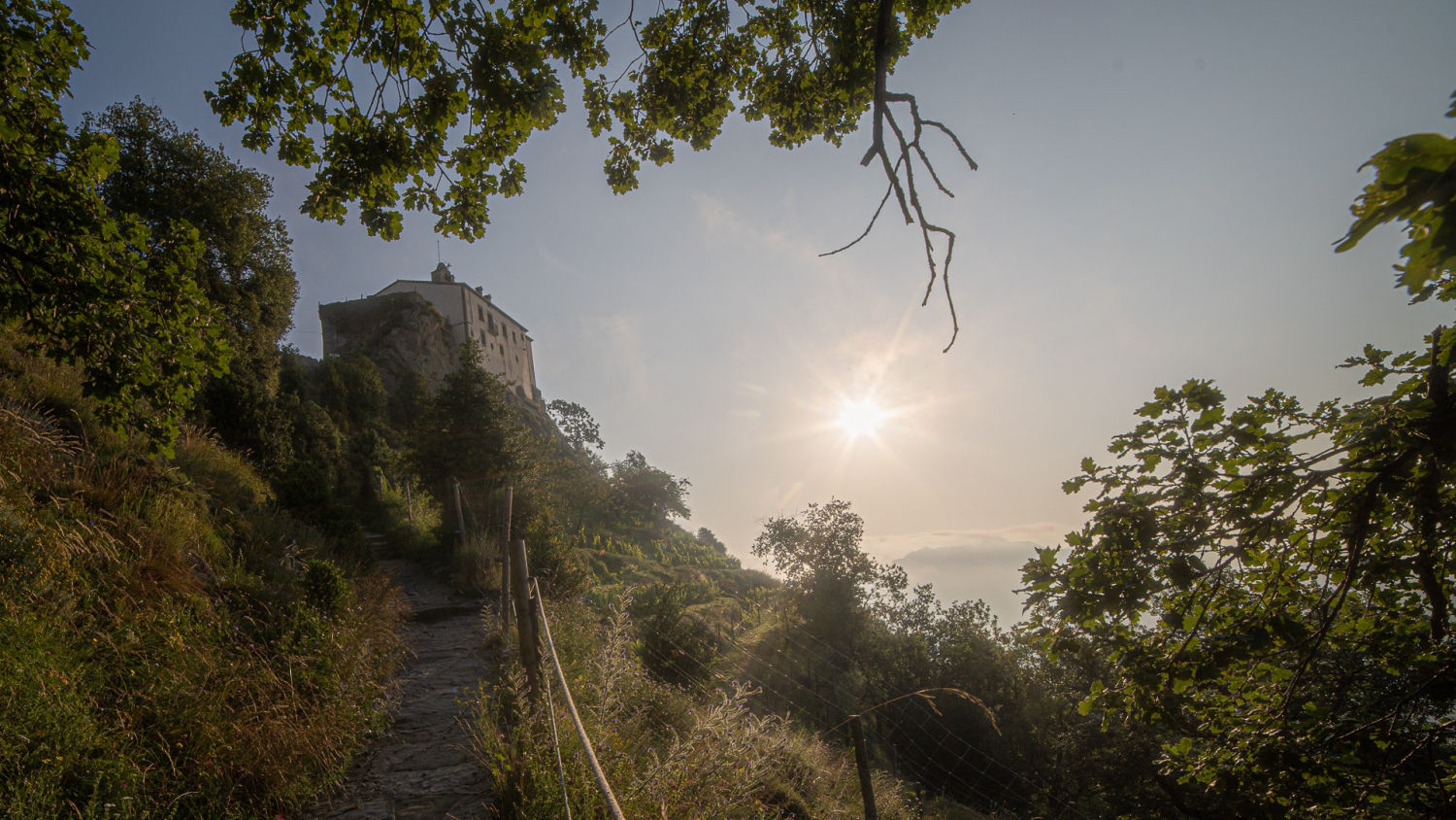 Camino al santuario de Bellmunt.