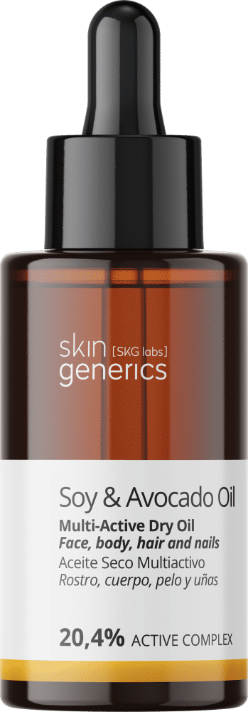 Antioxidante. Aceite Seco Multiactivo Soja y Aguacate de Skin Generics, 16,95 euros