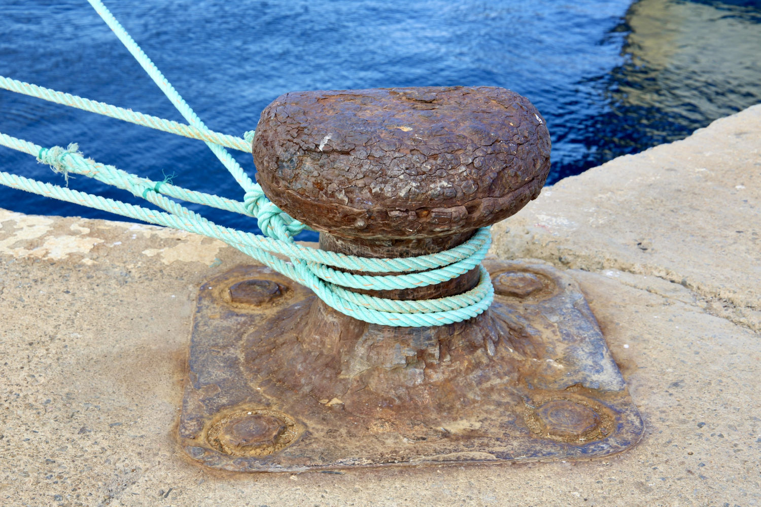 El amarre del pesquero.