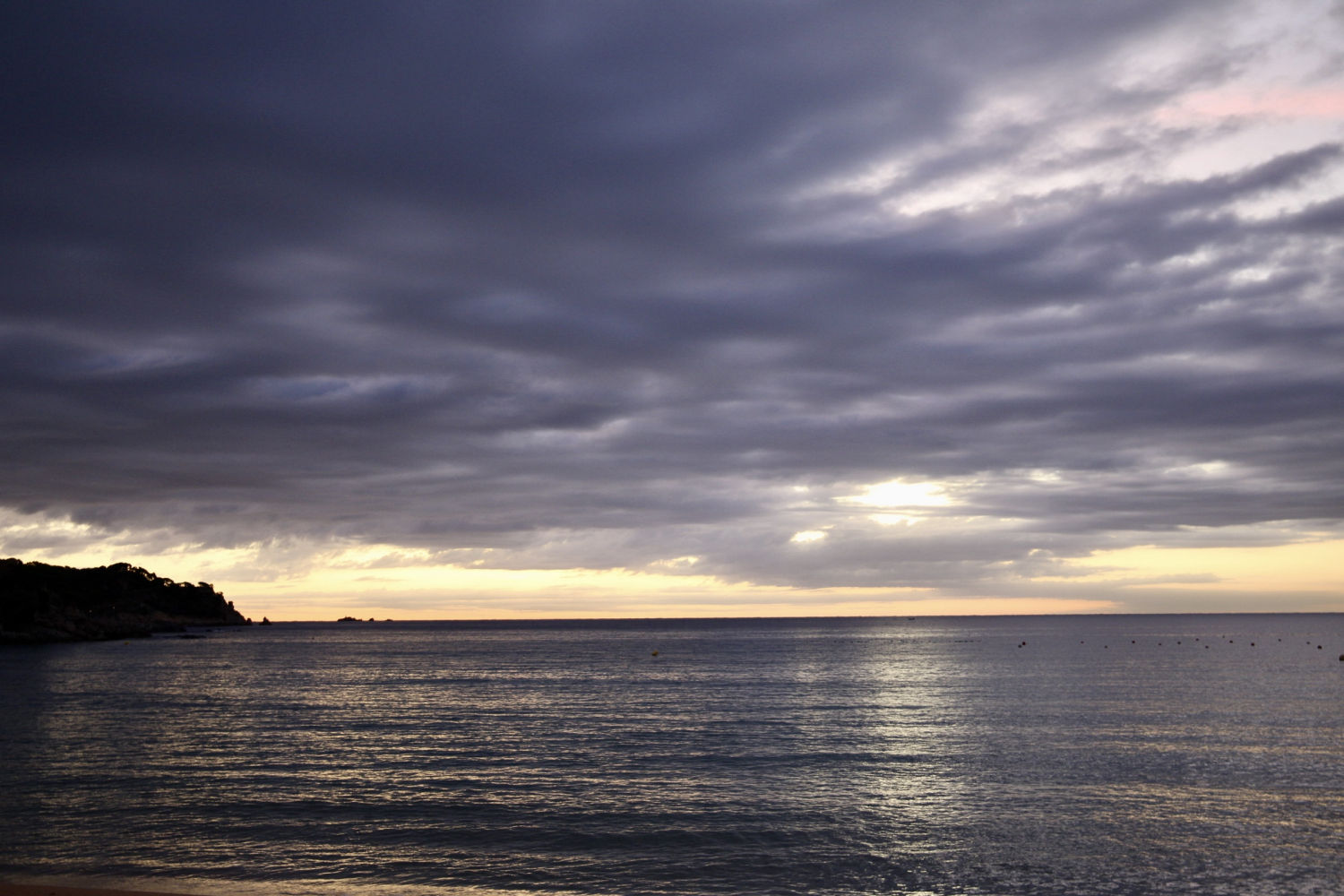 Nubarrones en Palamós.
