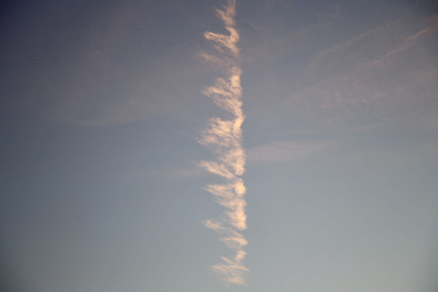 Nubes dibujadas en el cielo de Llafranc.