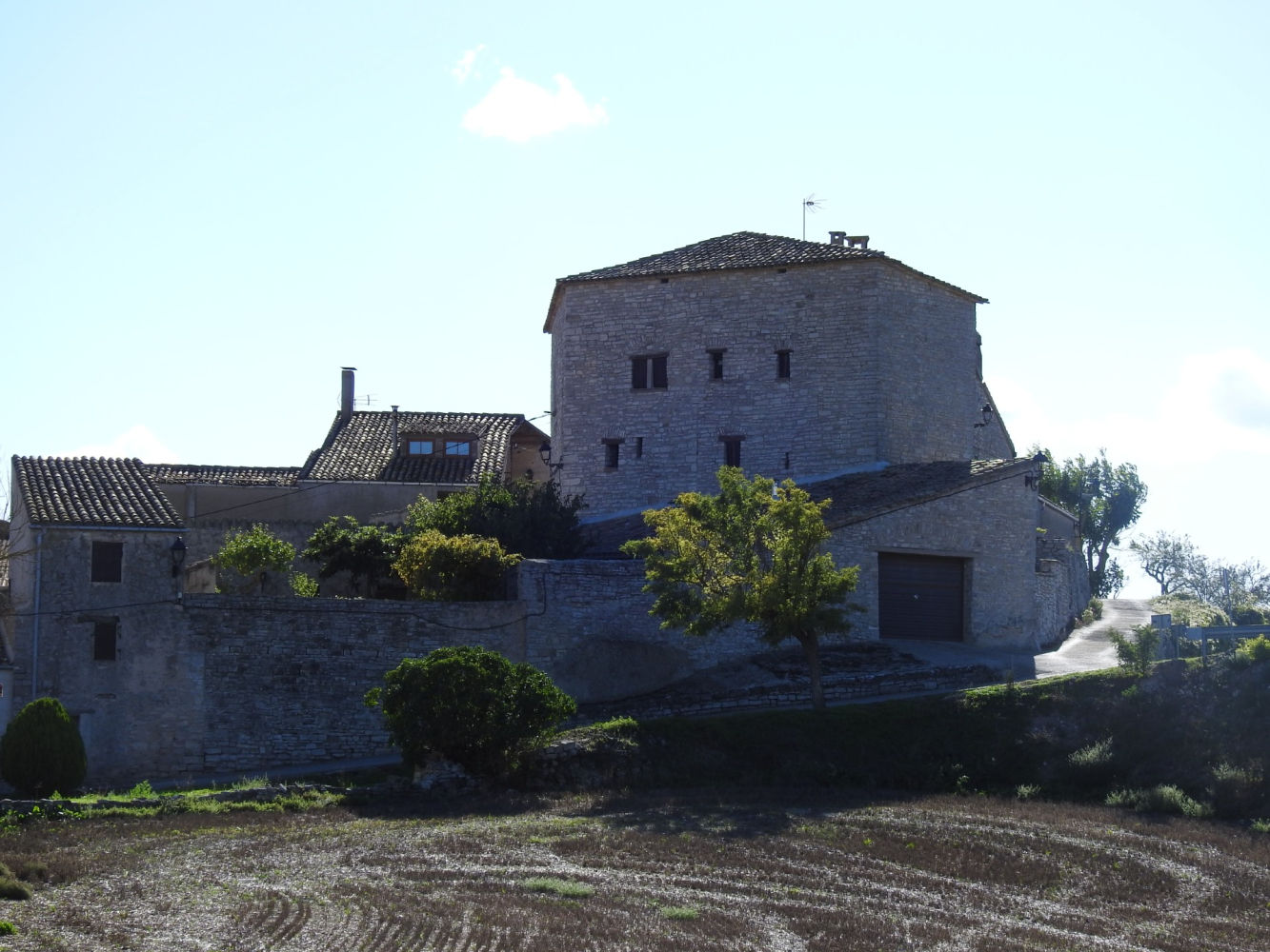 Perspectiva de Cal la Piculina, antiguo castillo.