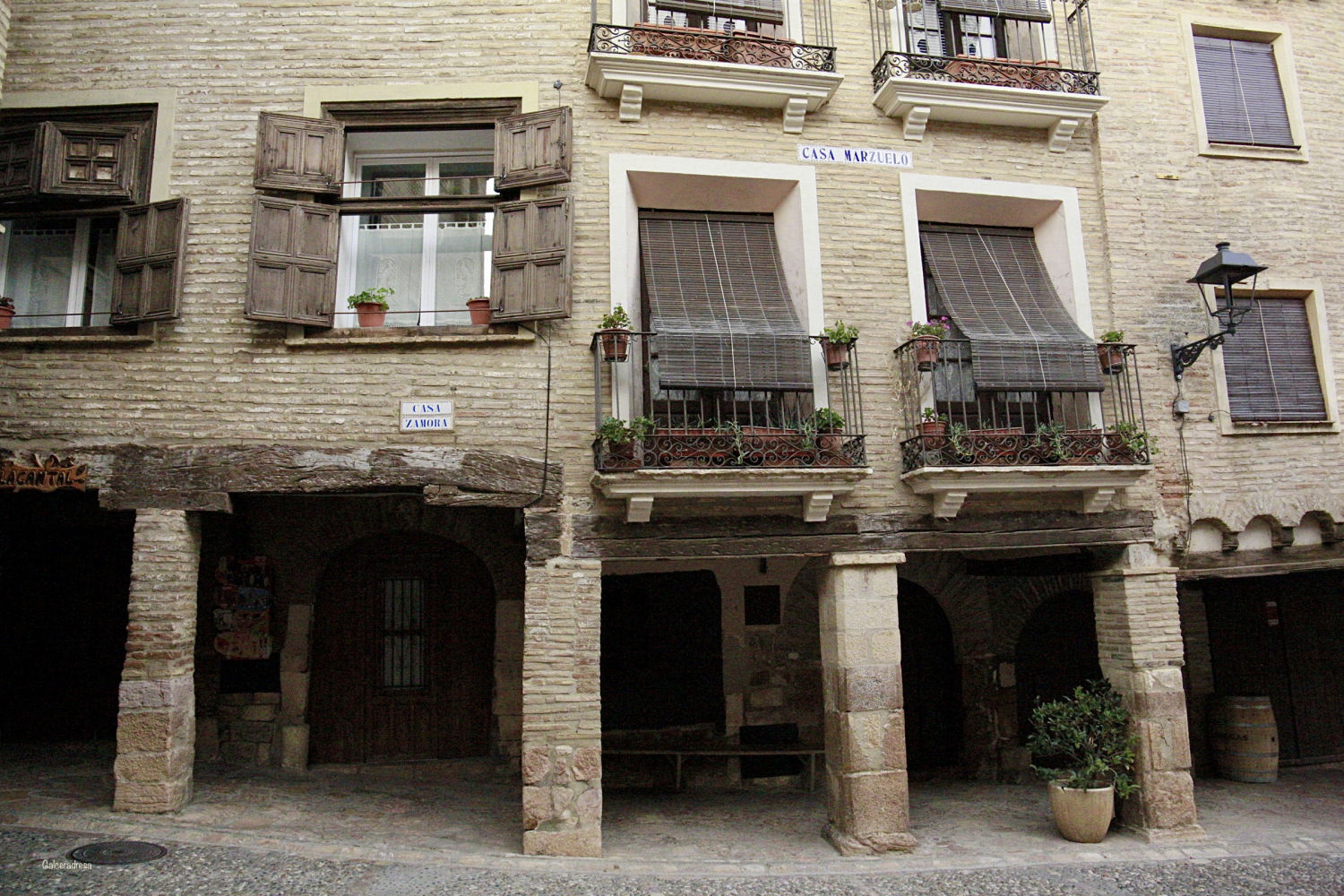 Detalle de los pórticos.