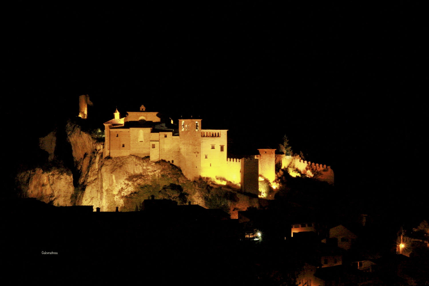 Noche en Alquézar.