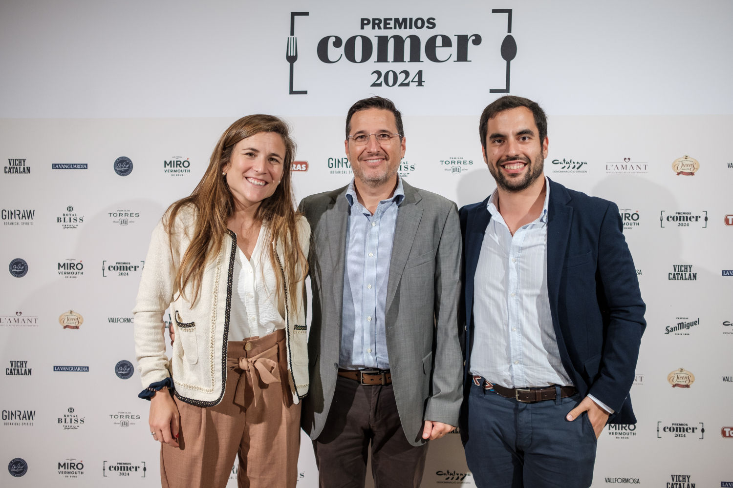 Laura Consentino, Óscar Latorre y Ricardo Doval, de San Miguel, de San Miguel