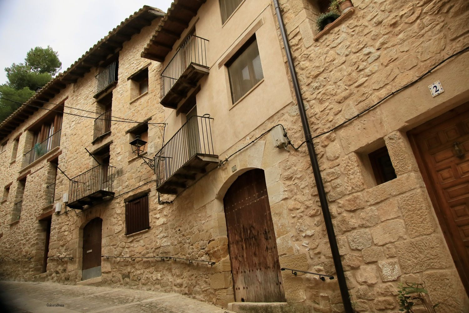Casas típicas de Valderrobres.