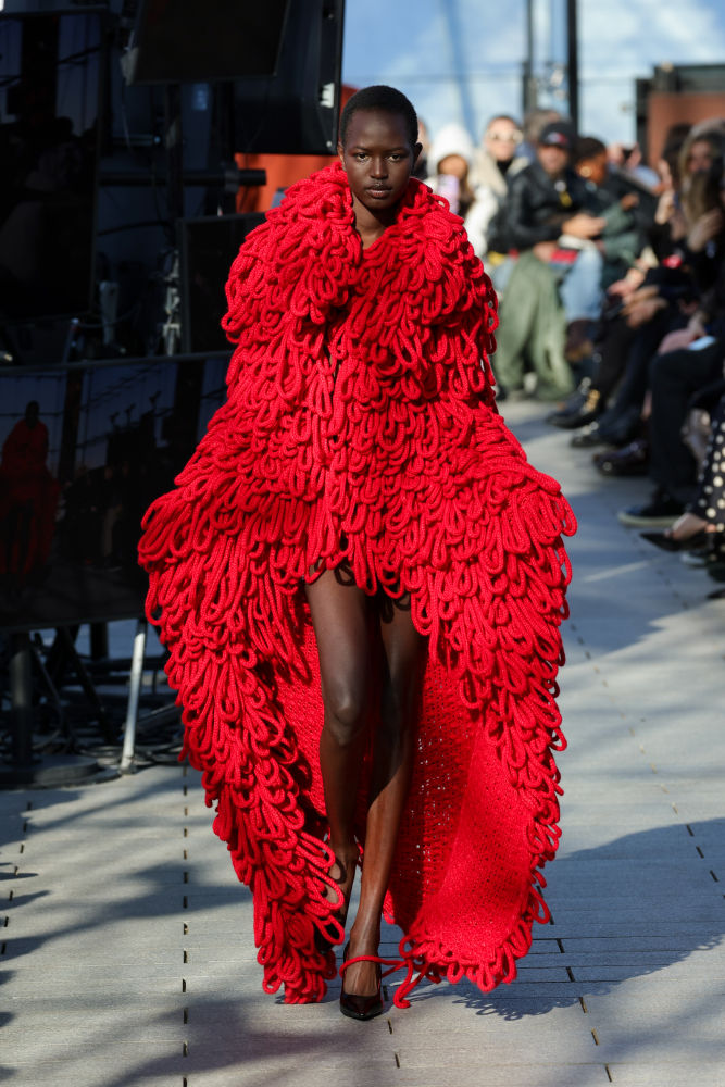 PARIS, FRANCE - FEBRUARY 29: (EDITORIAL USE ONLY - For Non-Editorial use please seek approval from Fashion House) A model walks the runway during the Givenchy Womenswear Fall/Winter 2024-2025 show as part of Paris Fashion Week on February 29, 2024 in Paris, France. (Photo by Handout/Getty Images)