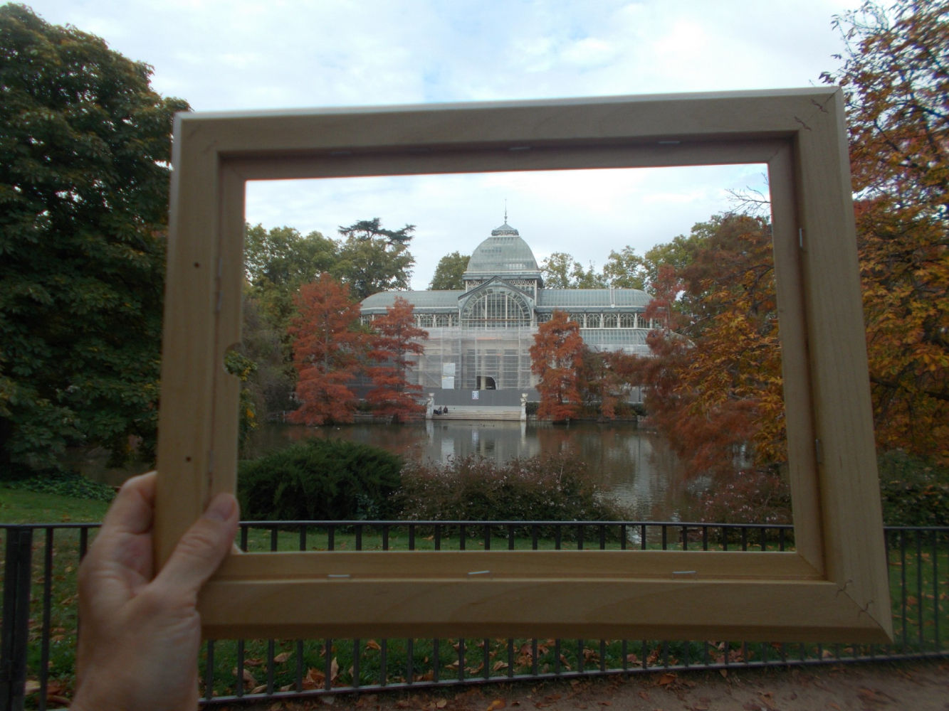 El Palacio de Cristal enmarcado.