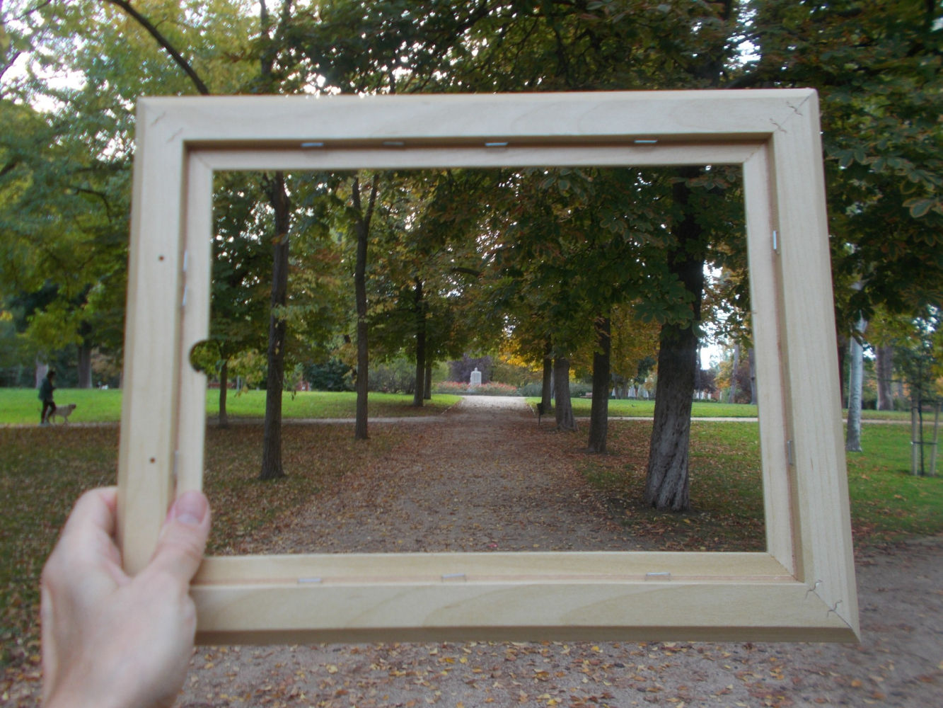 Marco otoñal en El Retiro.