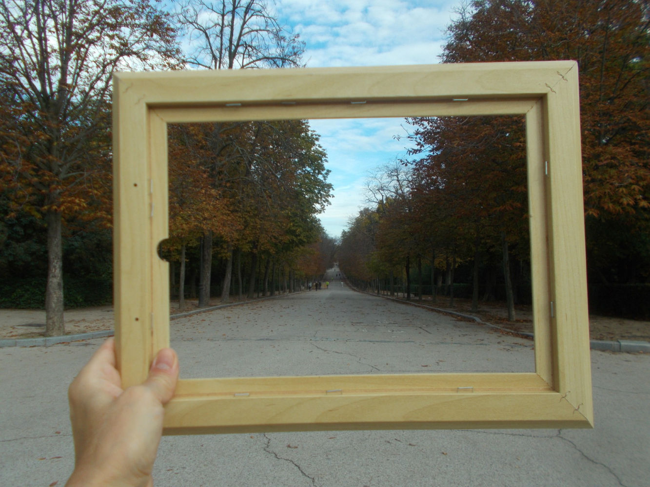 El Retiro en un marco.