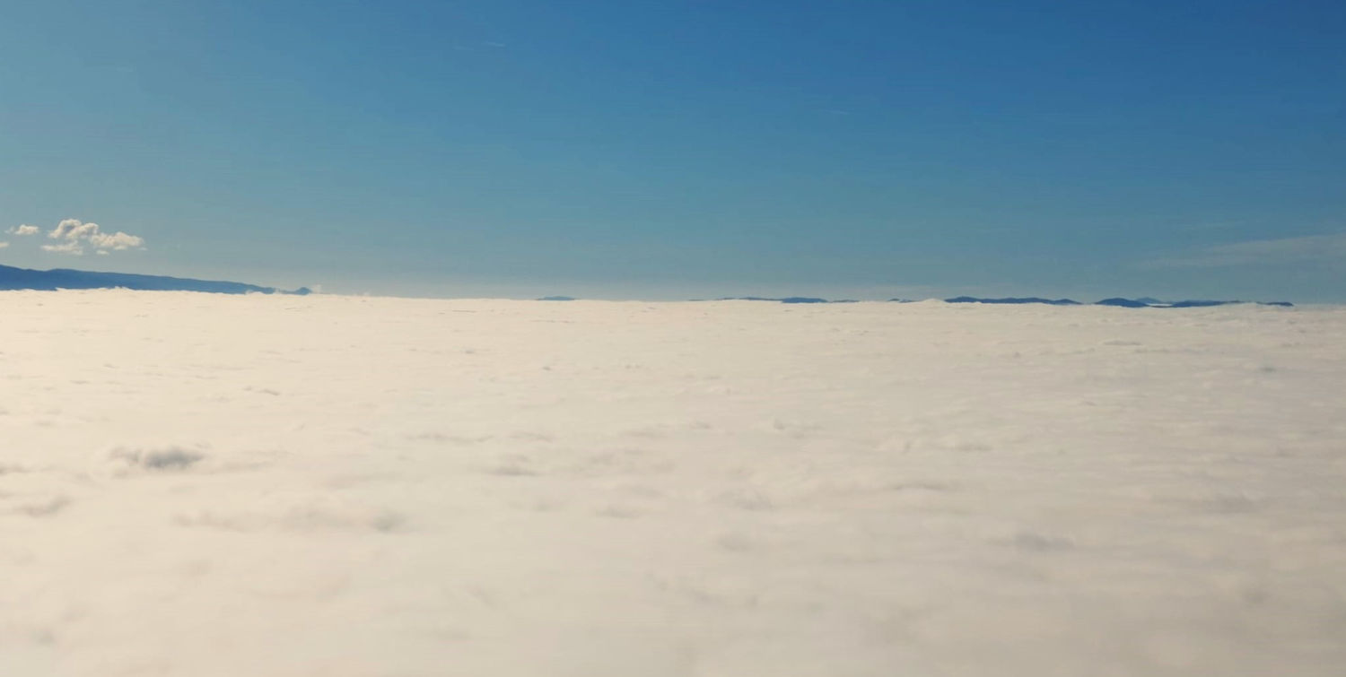 Vista de la niebla desde Bellmunt.