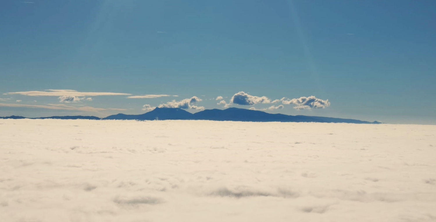 Mar de niebla sobre la Plana de Vic.