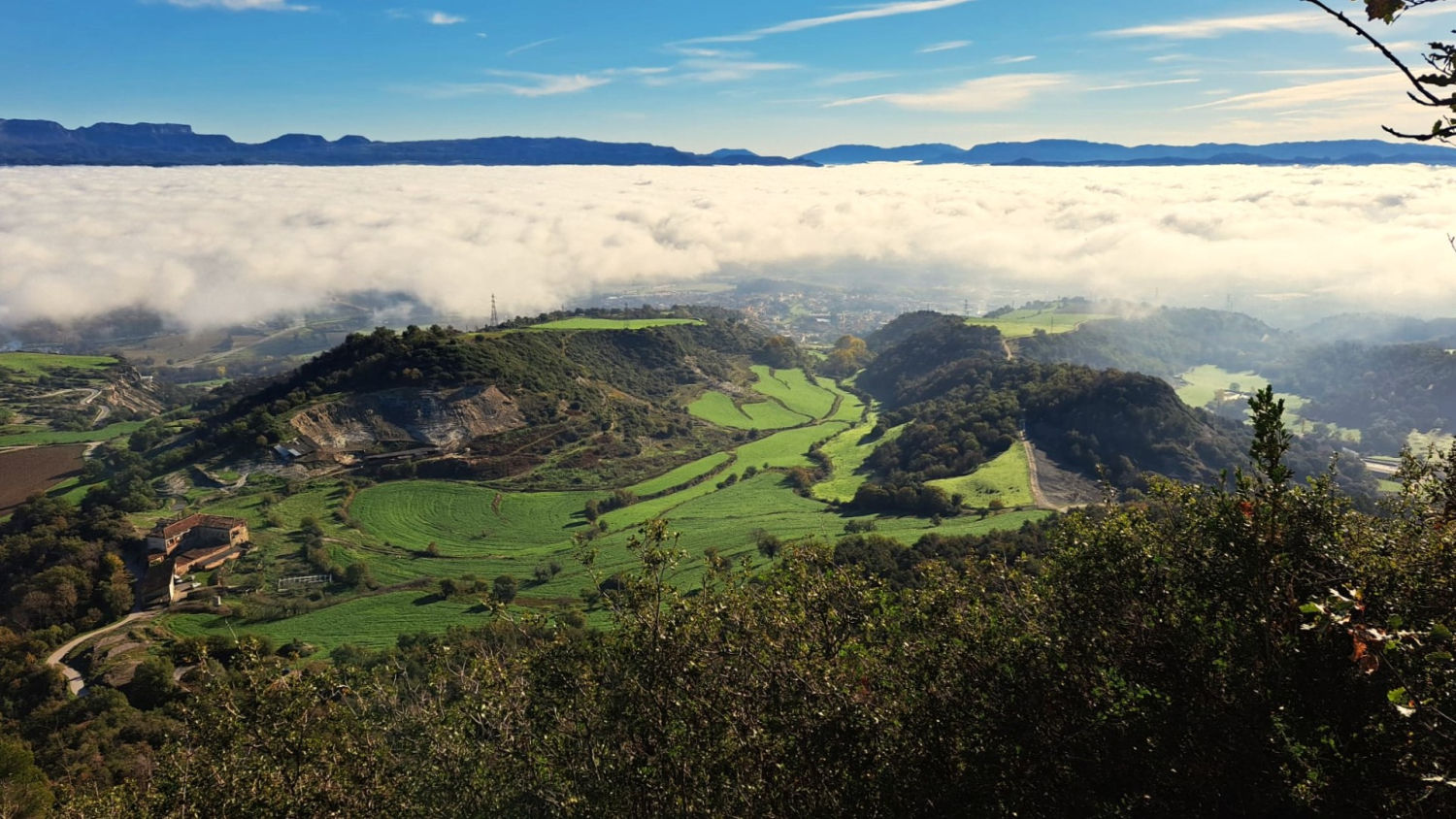 Niebla vista desde Sant Martí Xic.