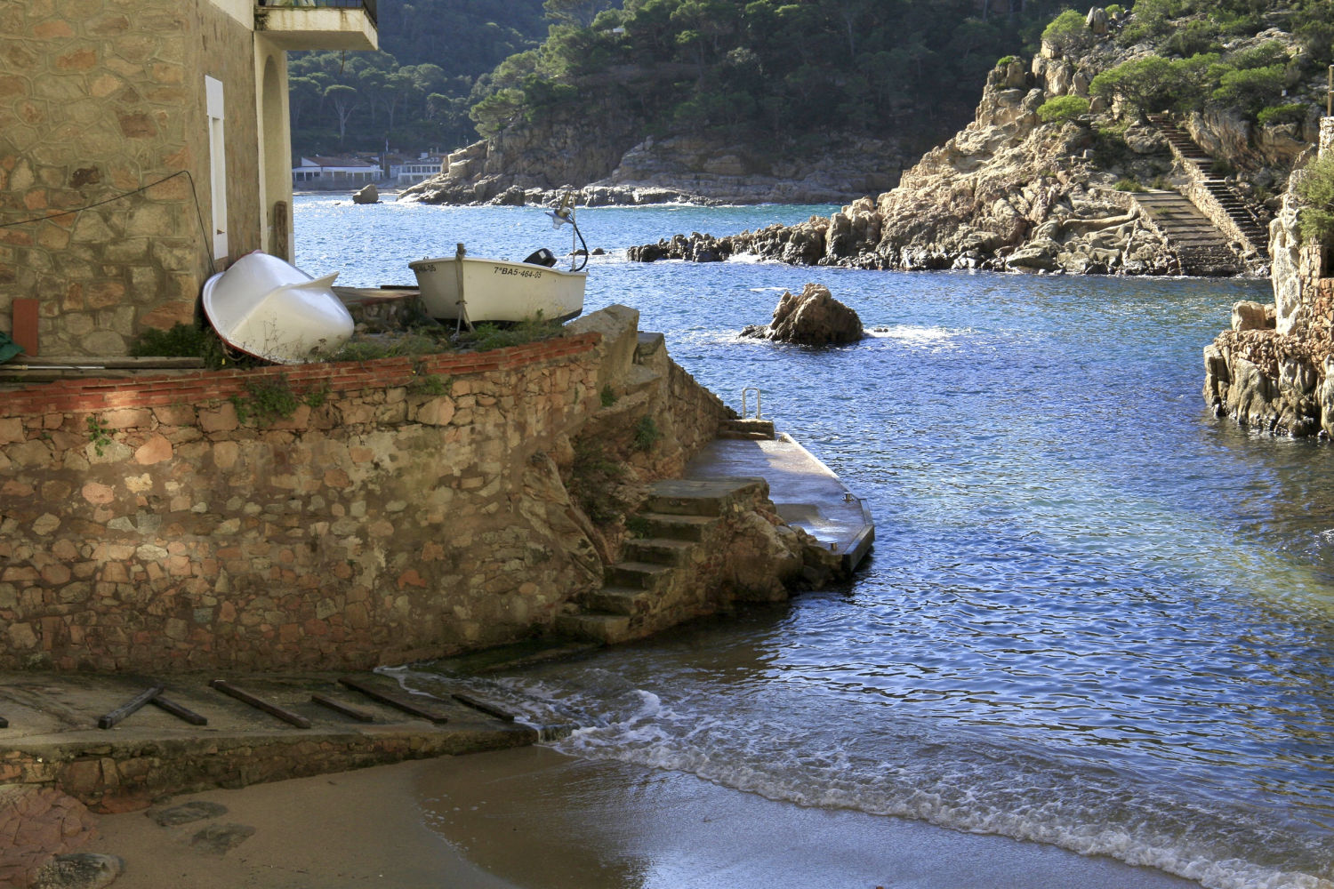 La Cala de Ses Orats, en reposo.