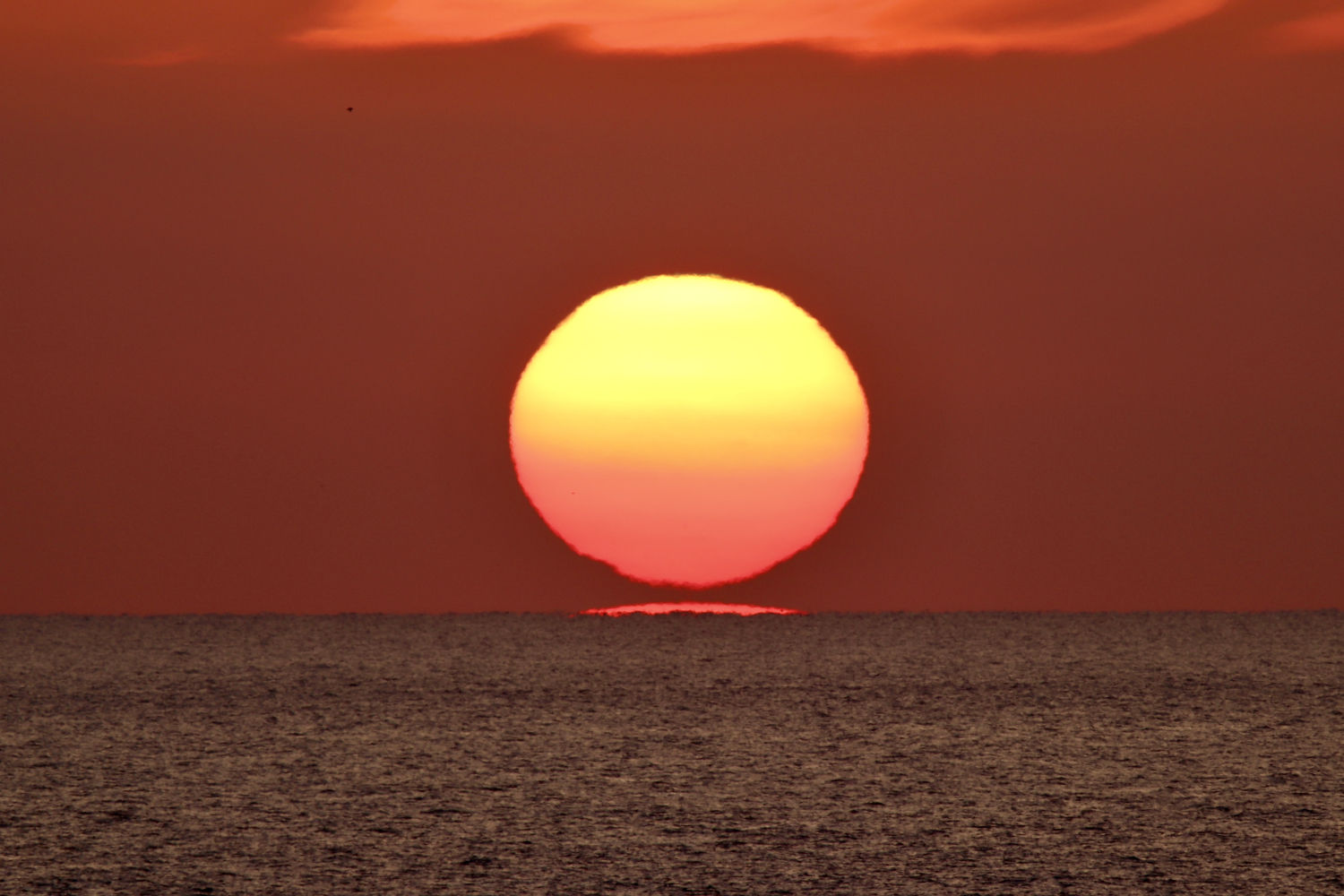 El efecto del sol al amanecer en Llafranc.
