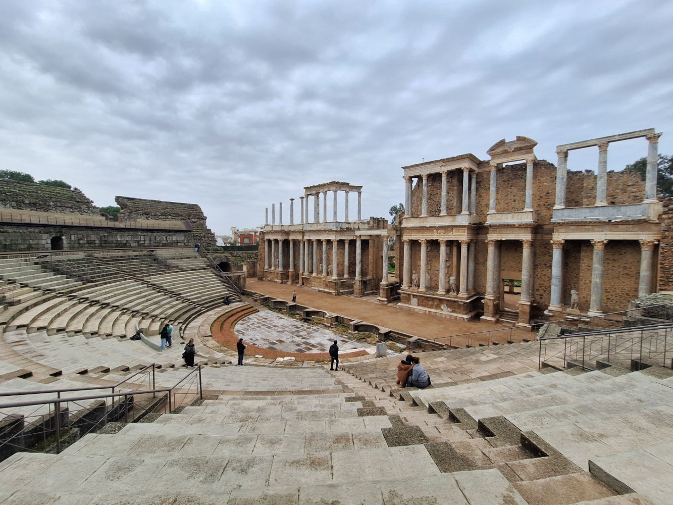 Vista del teatro romano de Mérida.