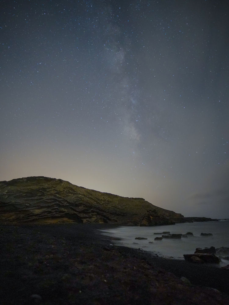 La Vía Láctea en El Golfo de Lanzarote.