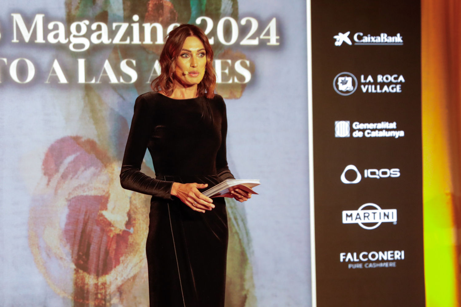 La presentadora y modelo Nieves Álvarez durante la entrega de la séptima edición de los Premios Magazine