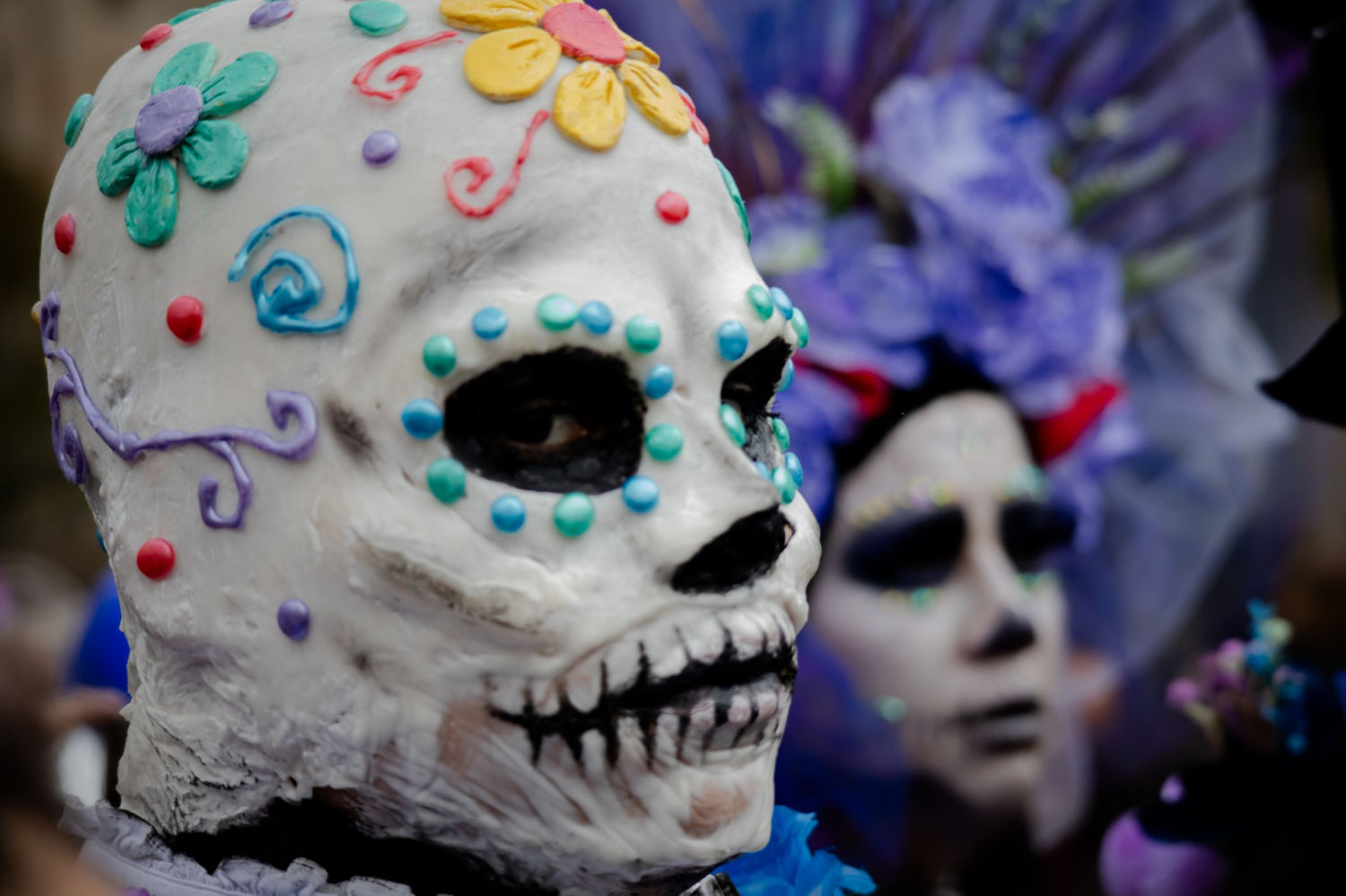 El Desfile de Catrinas, en primer plano.