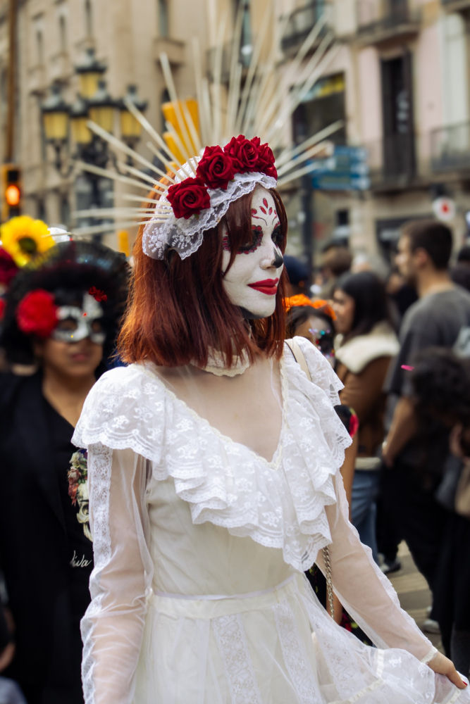 Vestida para el Desfile de Catrinas.