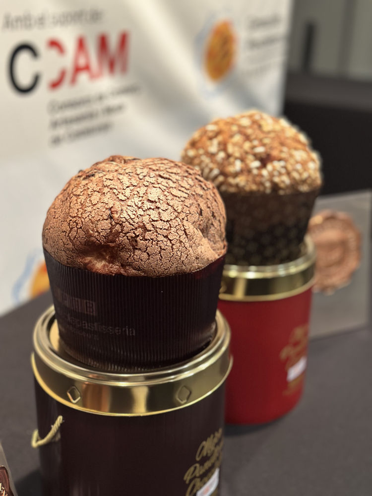 Felipe de Santa Cruz ganó en la categoría de mejor panettone artesano de chocolate del Estado de lapastelería parisina Madeleine by Ferrieres en Barcelona