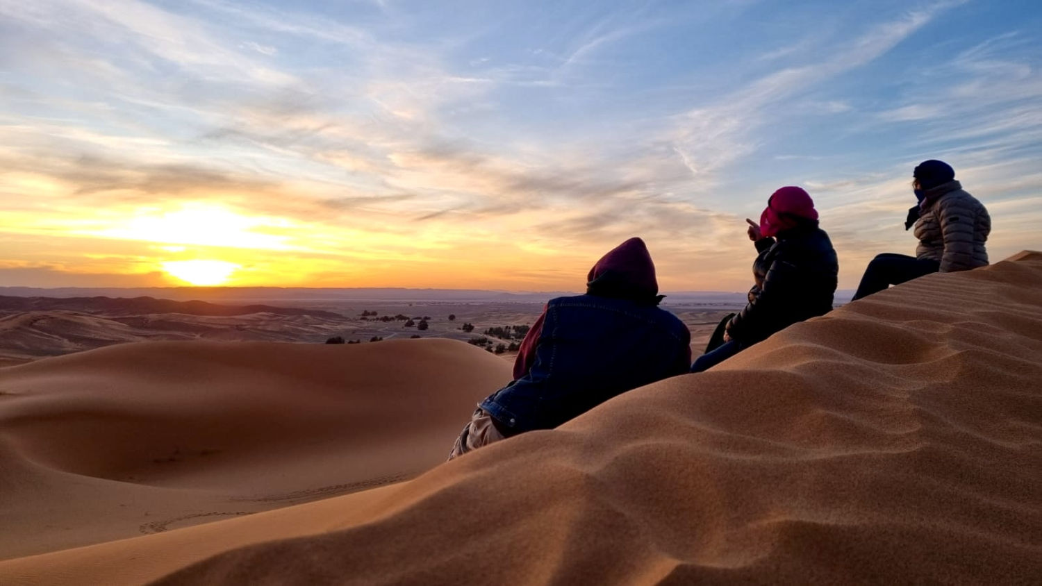 Atardecer en Erg Chebbi.
